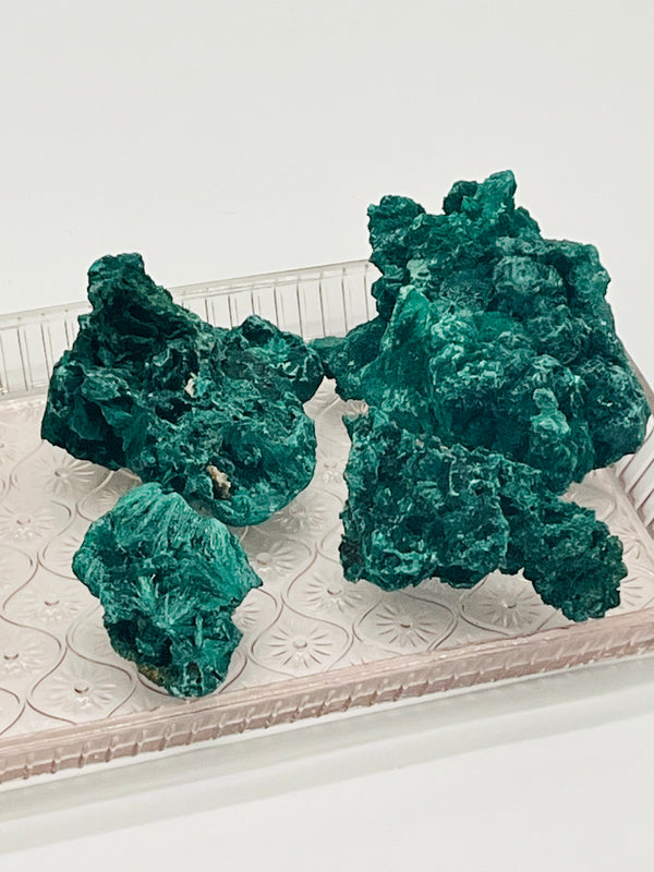 Natural Fibrous Malachite