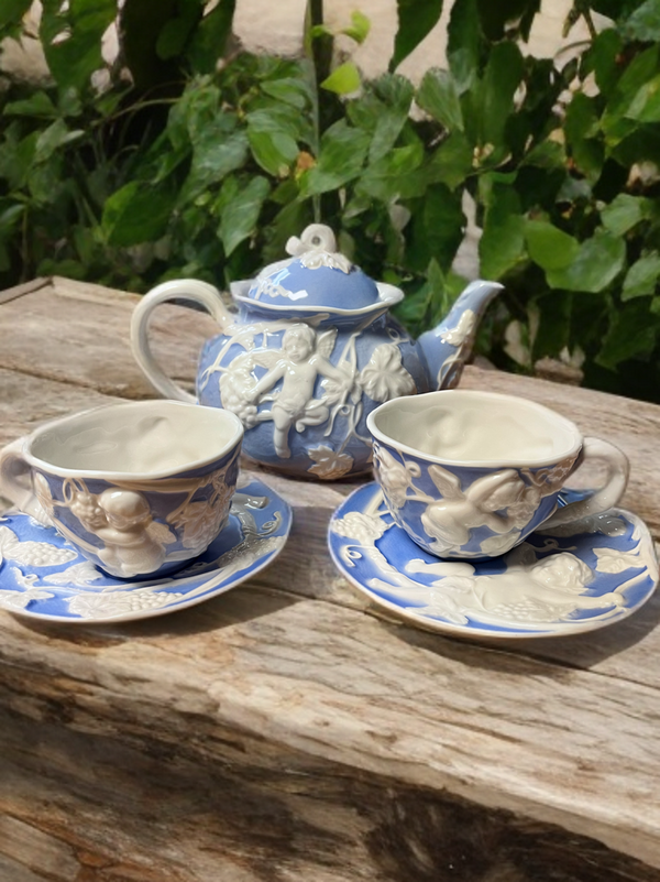 Rococo Tea Set-Cherubs