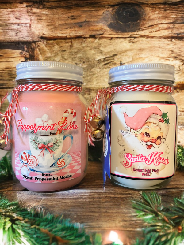 Handmade Holiday Scented Candles-16oz