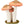 Mushroom Trio Sitter-Velvet Pink and Gold