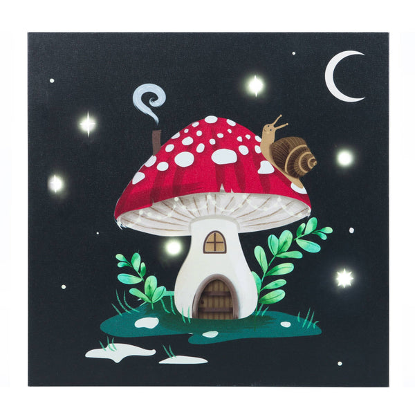 Magic Mushroom-Light Up Canvas Art