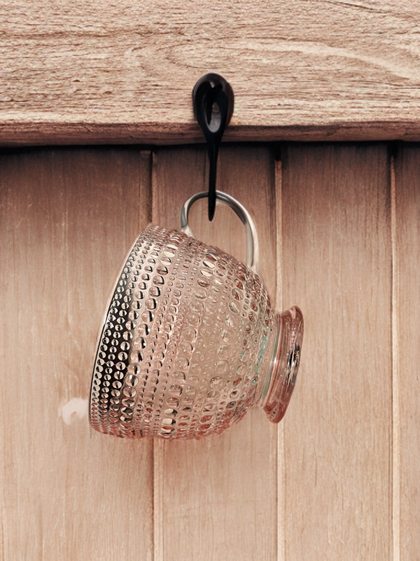 Dotted Hobnail Glass Mug-13.5 oz