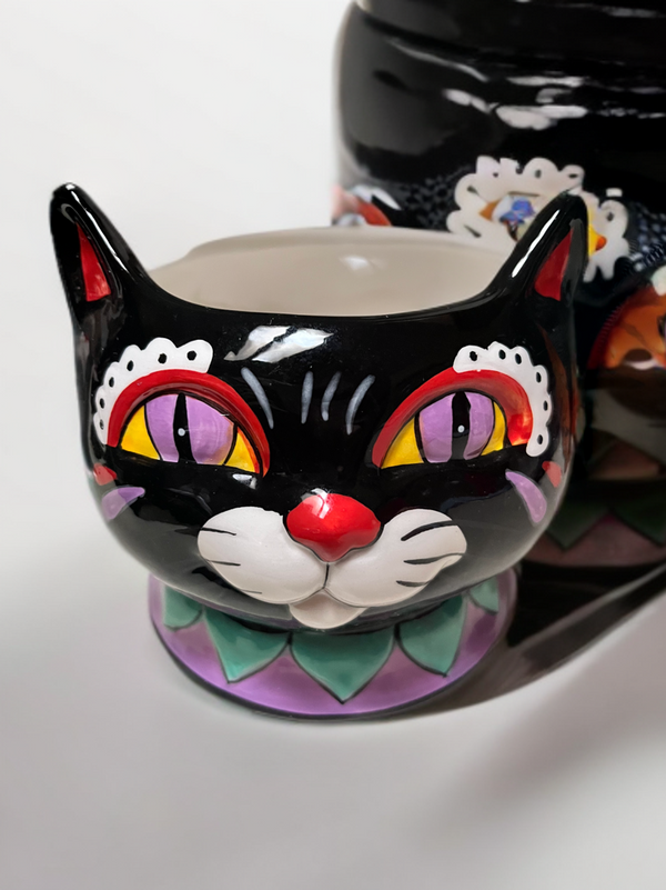 BLACK CAT MUG-Blue Sky Clayworks