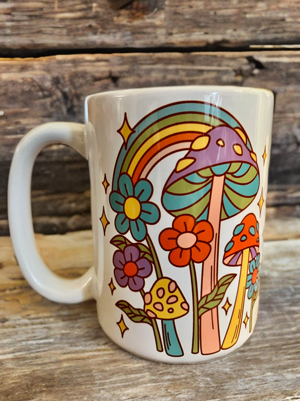 Mugs - Groovy Retro Mushroom