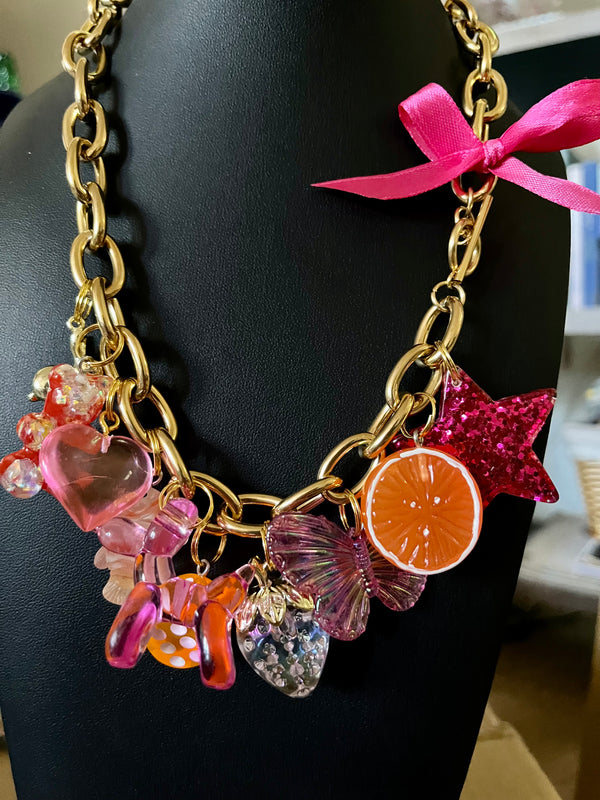 Charm Necklace-Retro Style-Handmade