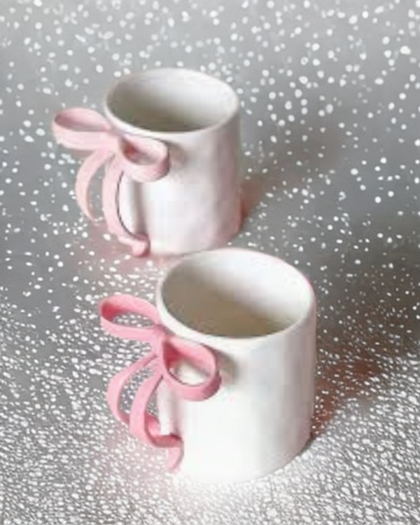 Bow Mug-Ceramic Handmade