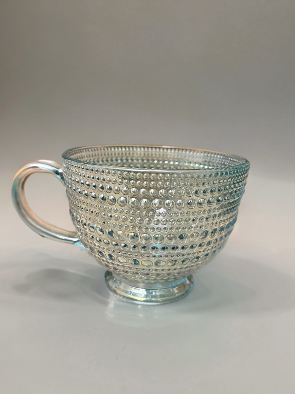Dotted Hobnail Glass Mug-13.5 oz