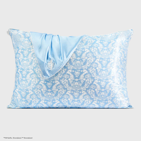Kitsch x Bridgerton Satin Pillowcase / Toile De Blue