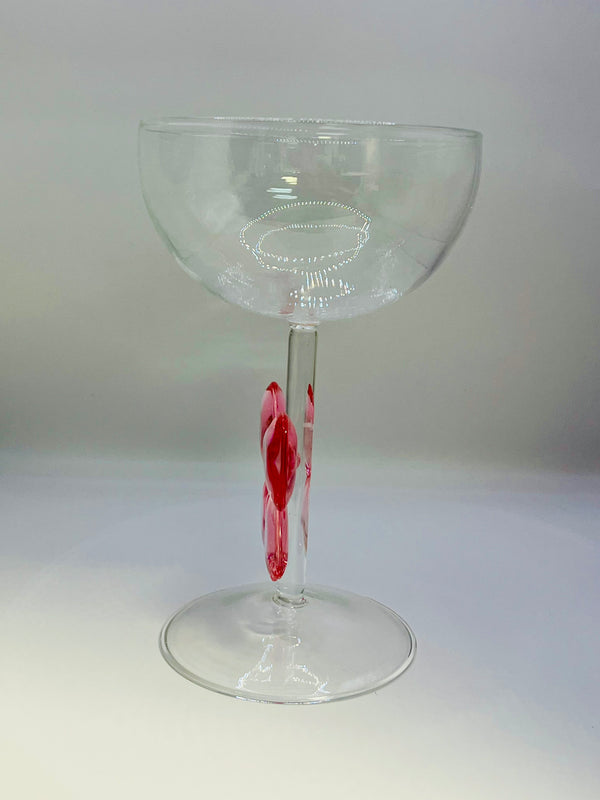 Pink Bow Glass Drinkware