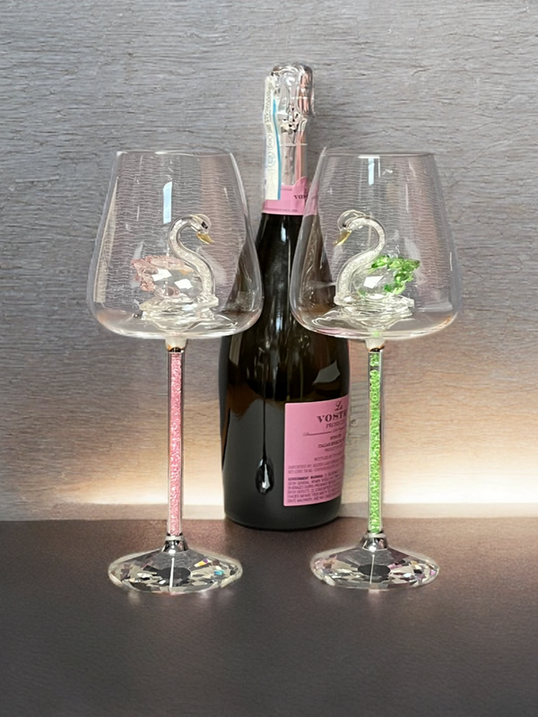 Luxury Crystal Swan Wine Glass
