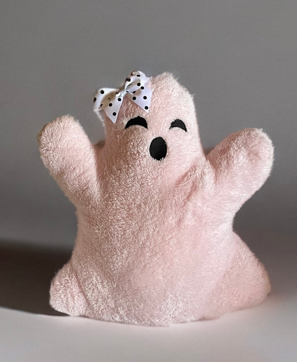 Ghost Plush Pillows-w/ Removable Bow Pin