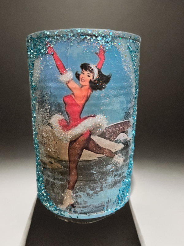 Handmade Vintage Style Holiday Art-Scented Candles