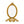 Weddingstar Inc. - Small Oval Baroque Frame - Gold