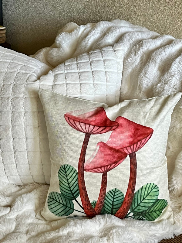 Mushroom Decorative Pillow Covers