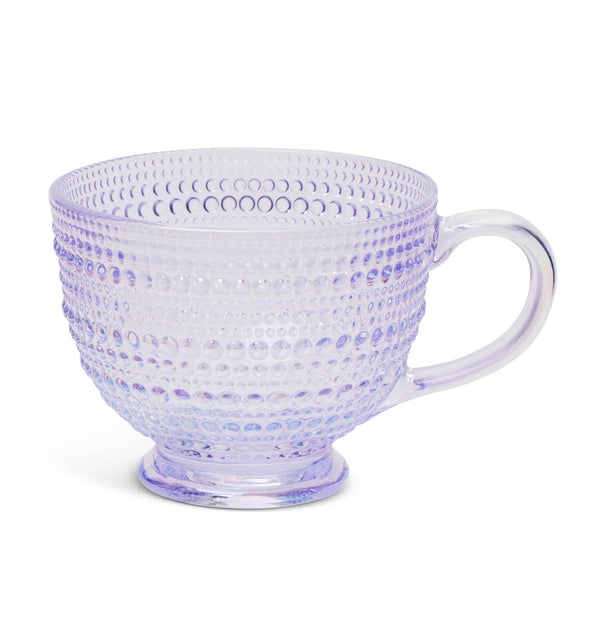 Dotted Hobnail Glass Mug-13.5 oz