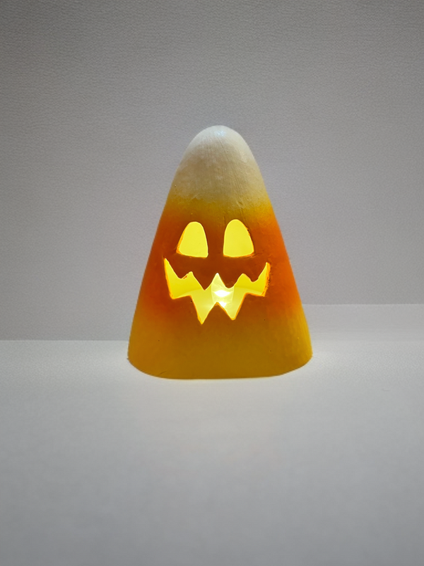 Scary Candy Corn Luminary