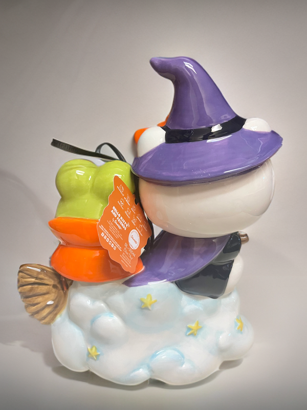 Hello Kitty Witch With Keroppi Figurine