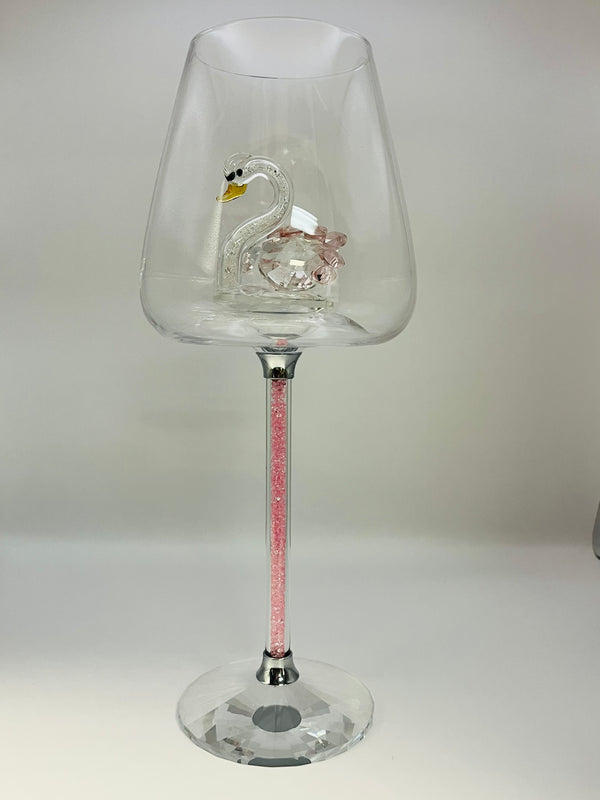 Luxury Crystal Swan Wine Glass