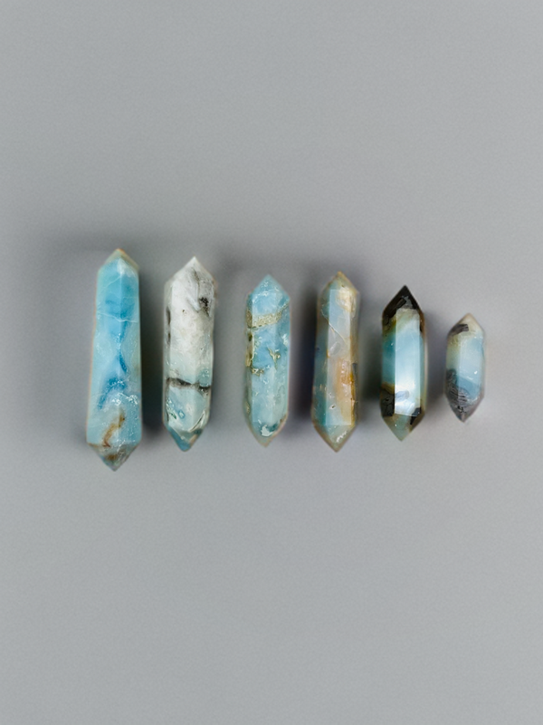 Natural Amazonite Double Terminated Point Crystals