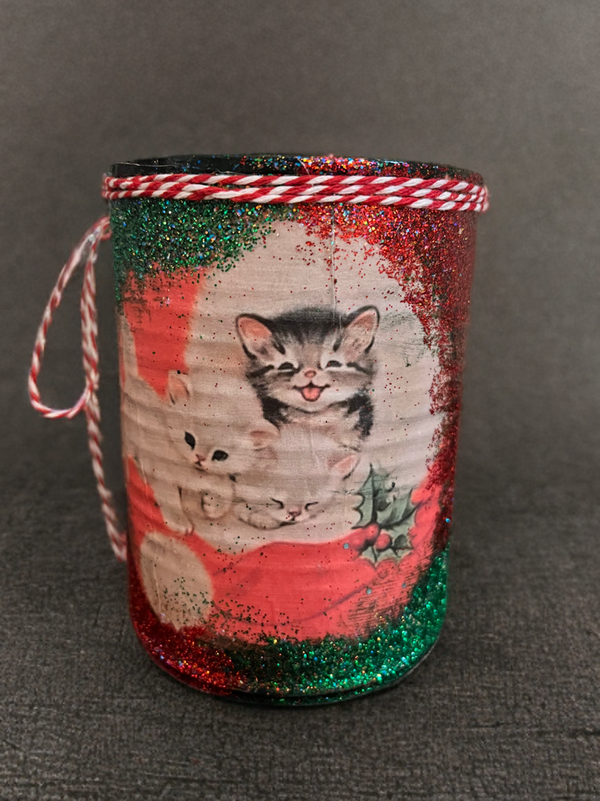 Handmade Vintage Style Holiday Art-Scented Candles