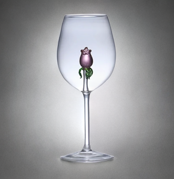 La Vie En Rose Cocktail Glass