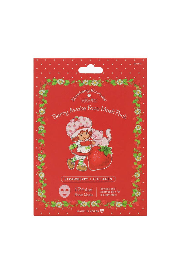 Strawberry Shortcake Berry Awake Face Masks-Set of 5