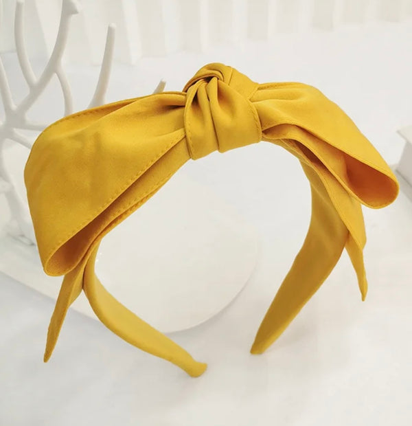 Headband-Dramatic Silk Bow