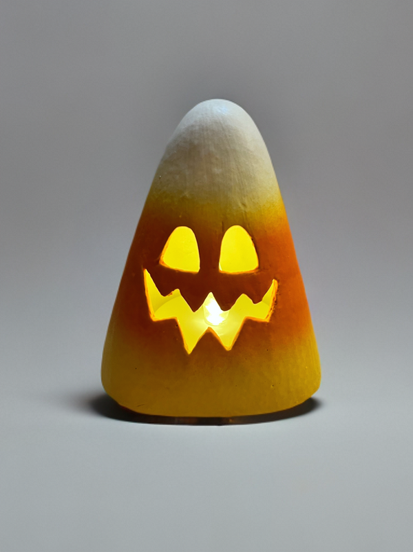 Scary Candy Corn Luminary