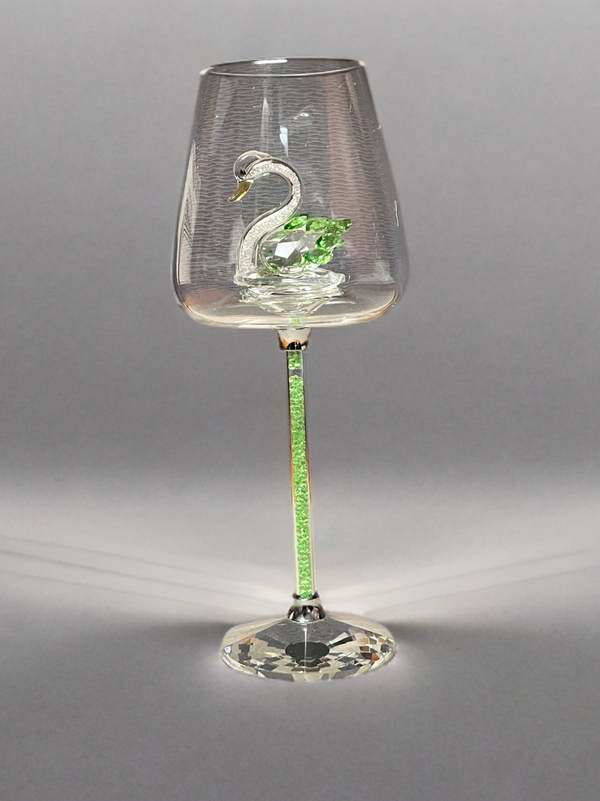 Luxury Crystal Swan Wine Glass