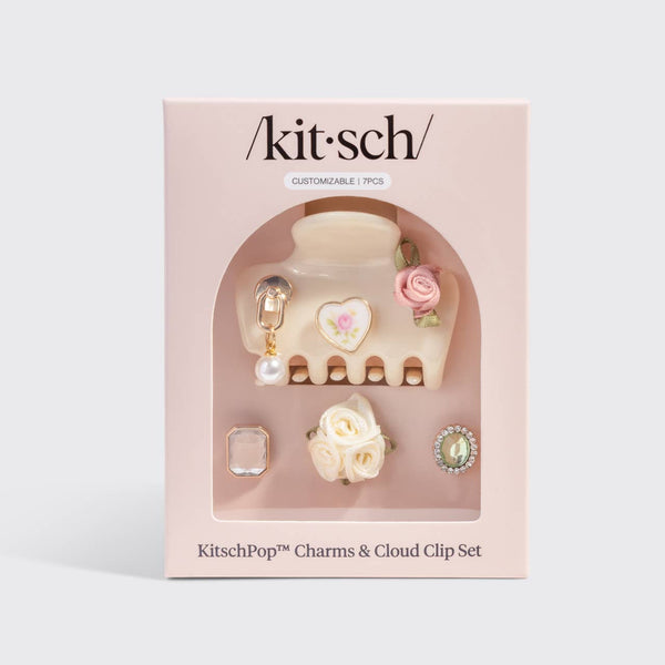 KITSCH - KitschPop™️ Cloud Clip 7pc Set Vintage - Pearlized Cream