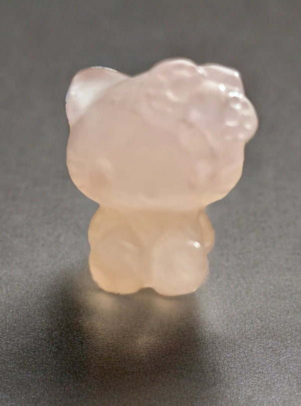 Hello Kitty-Natural Rose Quartz Crystal