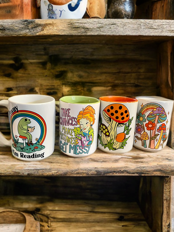 Mugs - Groovy Retro Mushroom