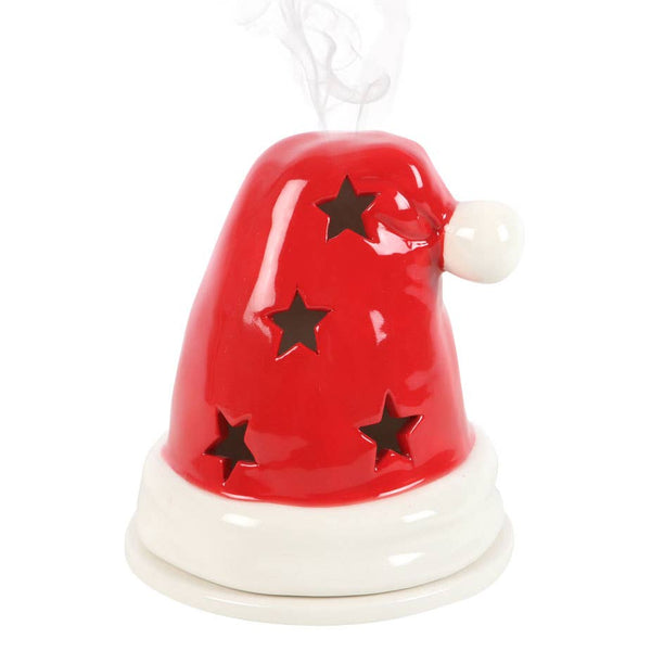 Christmas Santa Hat Incense Cone Burner and Tealight Holder