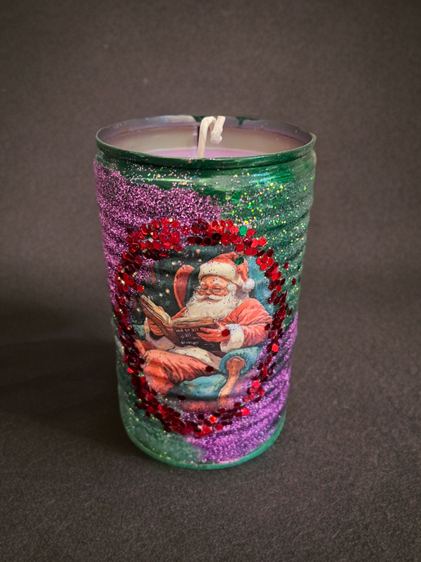 Handmade Vintage Style Holiday Art-Scented Candles