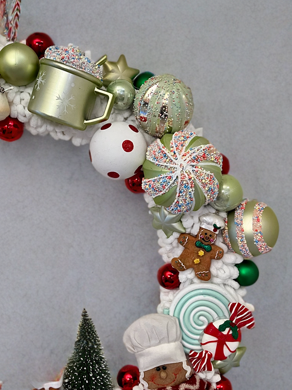 Gingerbread Candy Land-Handmade Holiday Wreath