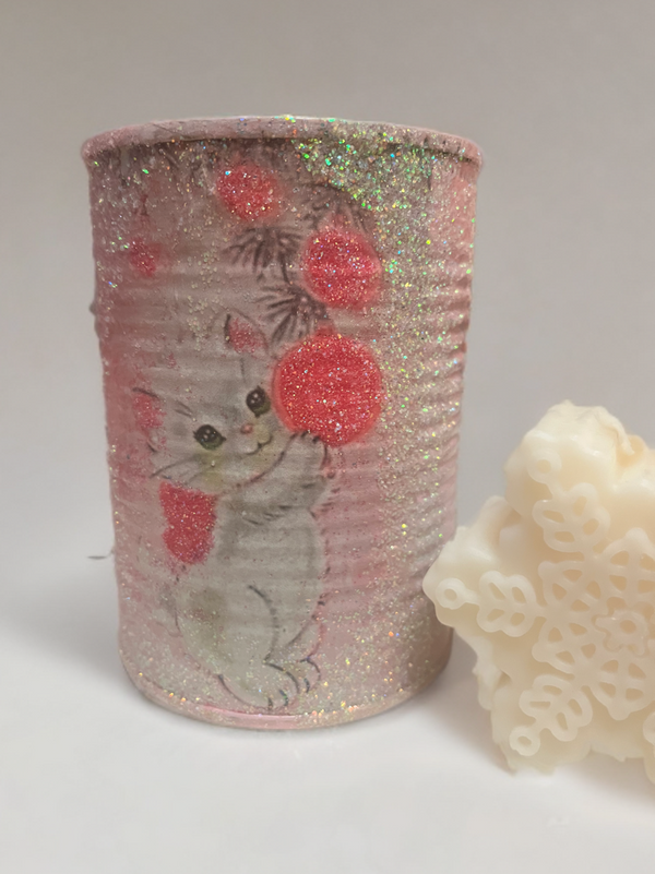 Handmade Vintage Style Holiday Art-Scented Candles