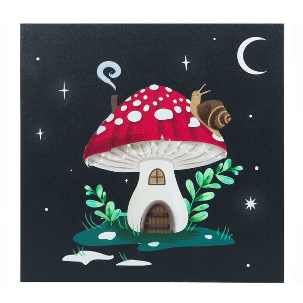 Magic Mushroom-Light Up Canvas Art