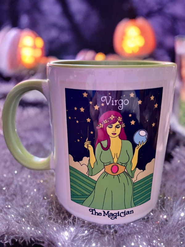 Virgo x The Magician Zodiac Tarot Mug