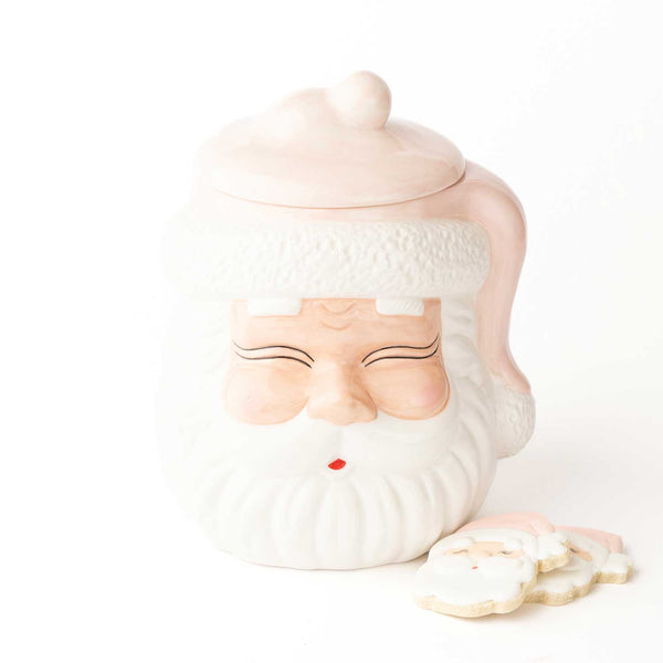 8 Oak Lane - Pink Santa Cookie Jar