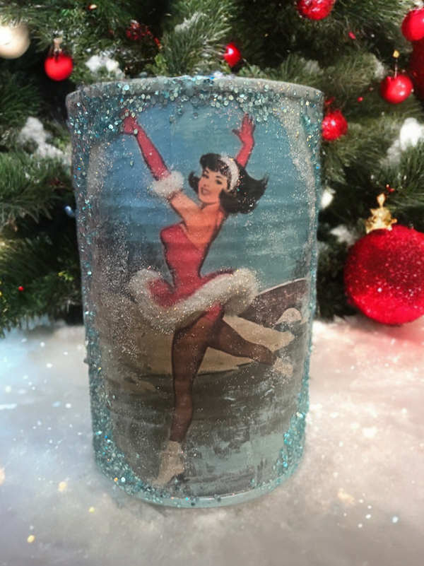 Handmade Vintage Style Holiday Art-Scented Candles