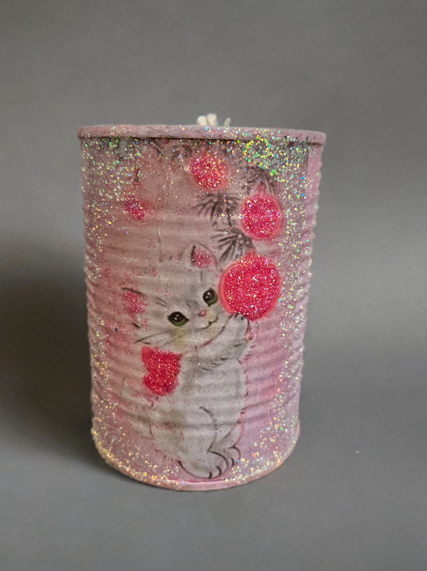 Handmade Vintage Style Holiday Art-Scented Candles