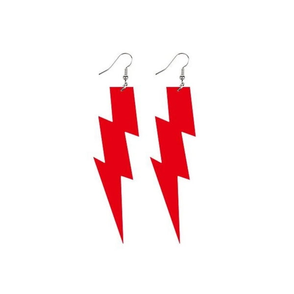 80’s Retro Lightening Bolt Earrings