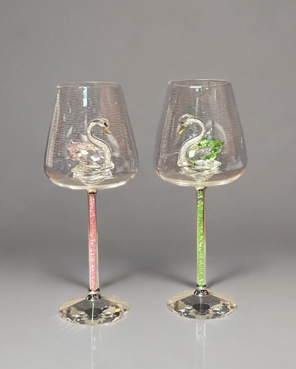 Luxury Crystal Swan Wine Glass