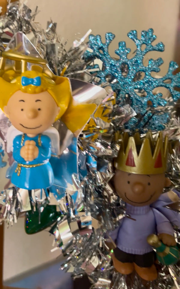 Handmade Wreath-Vintage Style Charlie Brown Christmas