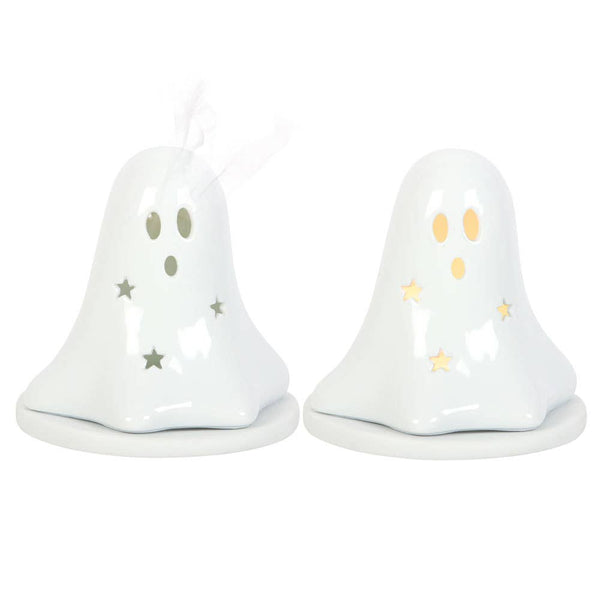 Halloween Ghost Tealight & Incense Cone Holder