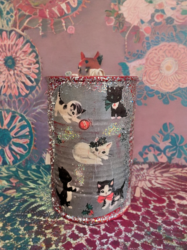 Handmade Vintage Style Holiday Art-Scented Candles