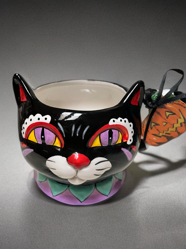 BLACK CAT MUG-Blue Sky Clayworks