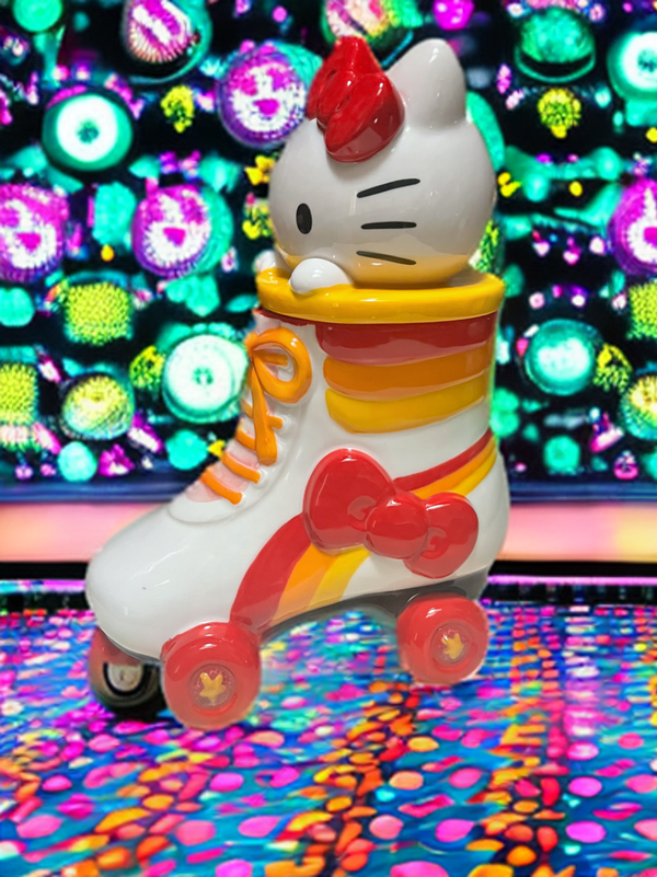 Hello Kitty Roller Derby Cookie Jar