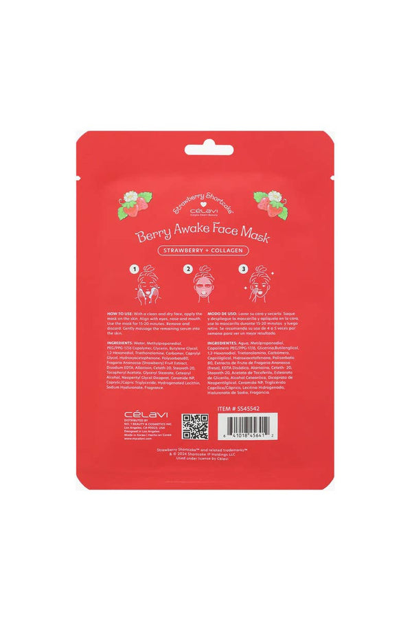 Strawberry Shortcake Berry Awake Face Masks-Set of 5