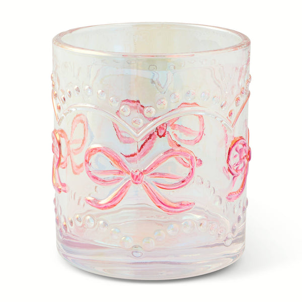 Ribbon Rock Glass - Clear Irid.